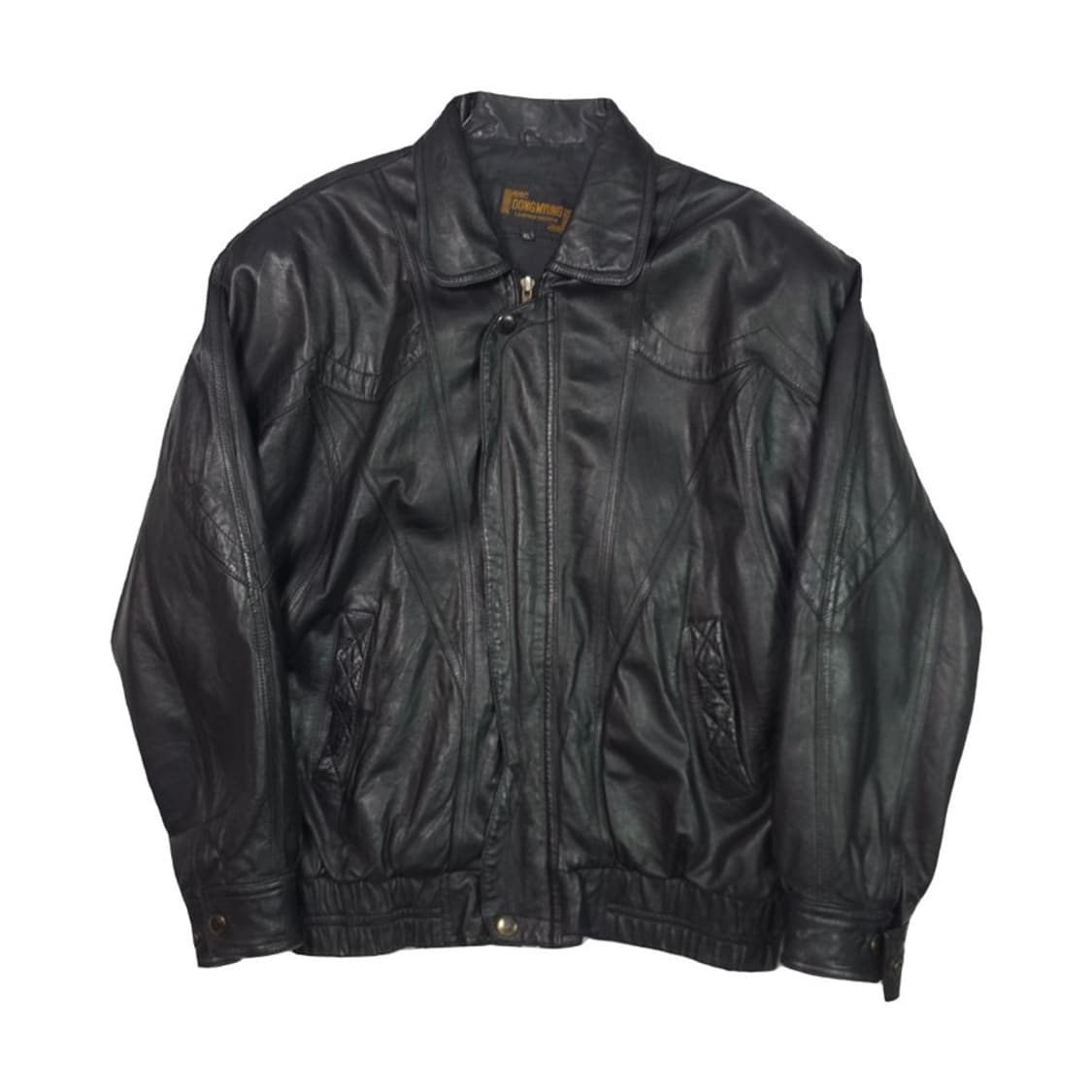 DONGMYUNG 양가죽 블랙 레더자켓 XL 상품이미지1