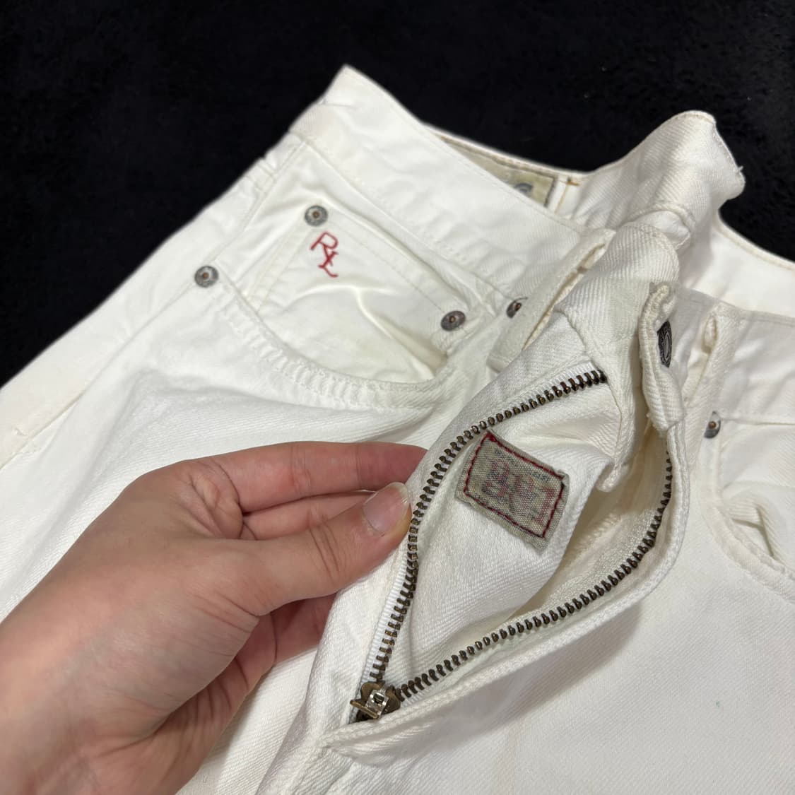 32 폴로 랄프로렌 스트레이트 화이트진 데님팬츠 상품이미지5