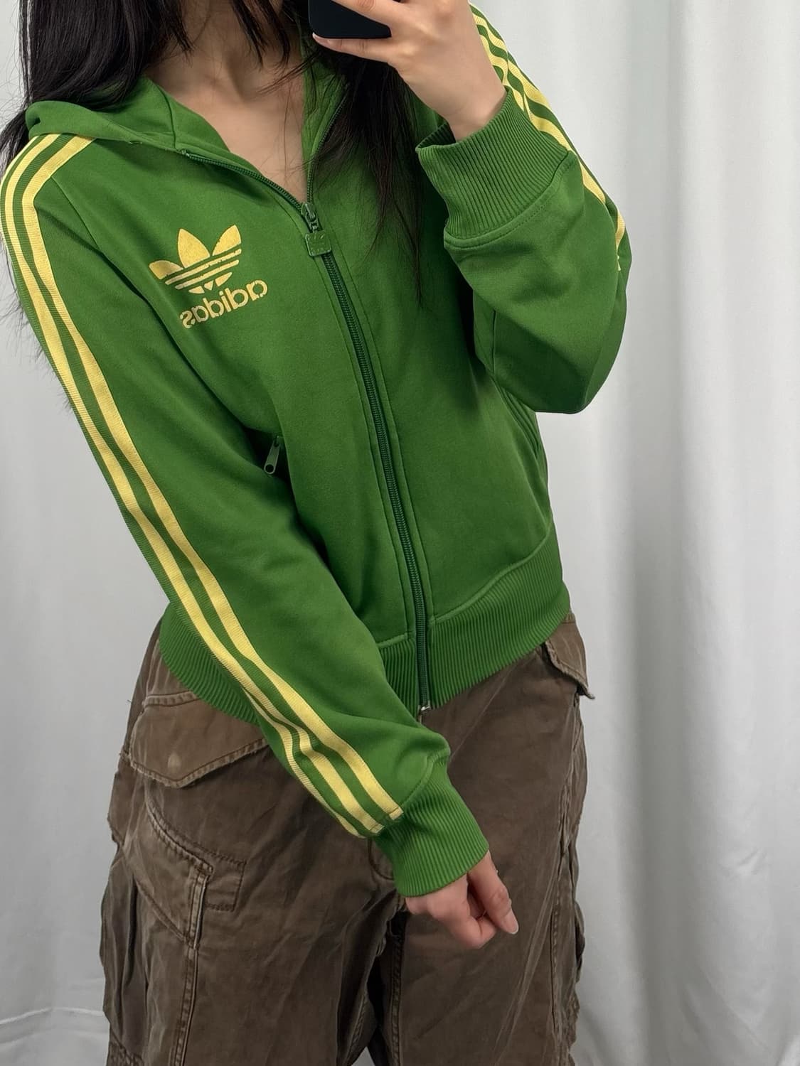 아디다스 그린 후드집업 상품이미지2