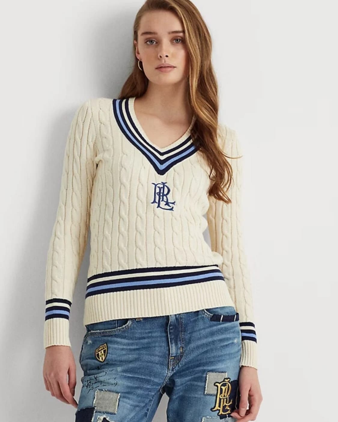 로렌 랄프로렌 크리켓 케이블 니트 스웨터 ~55 상품이미지1