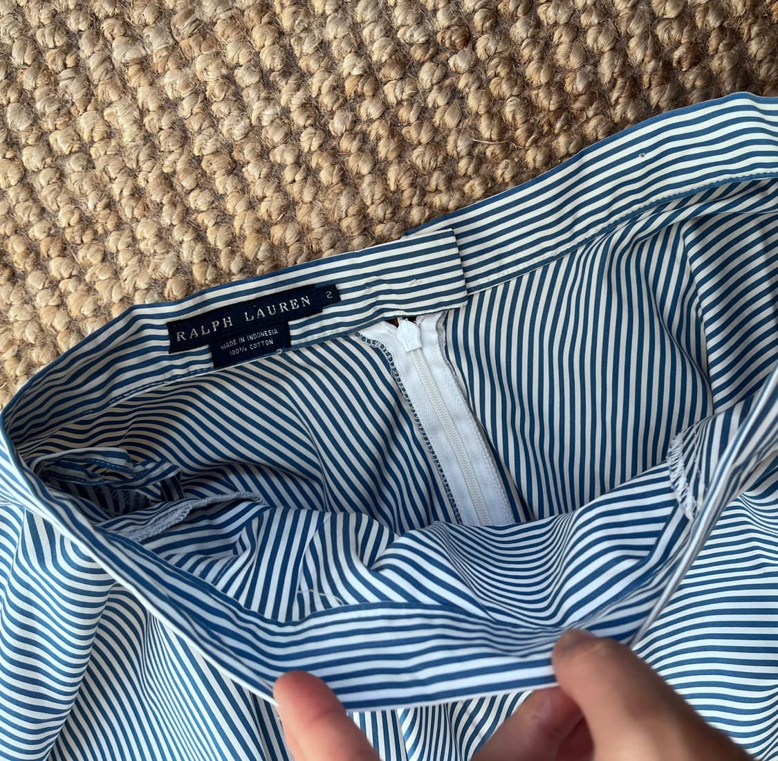 랄프로렌 여성 스트라이프플레어스커트 2사이즈 상품이미지8