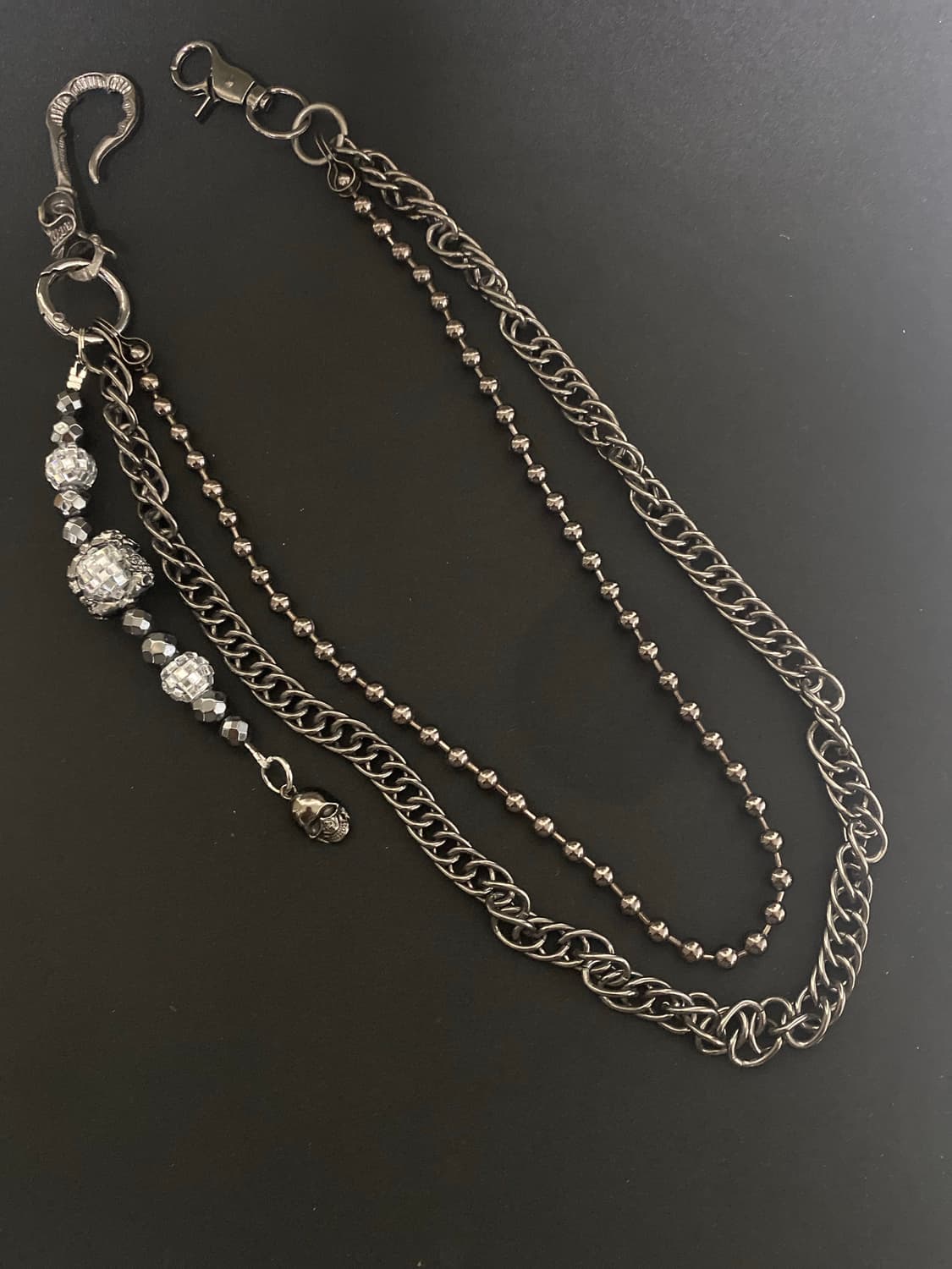 펑크 블럑  팬츠 체인 상품이미지1