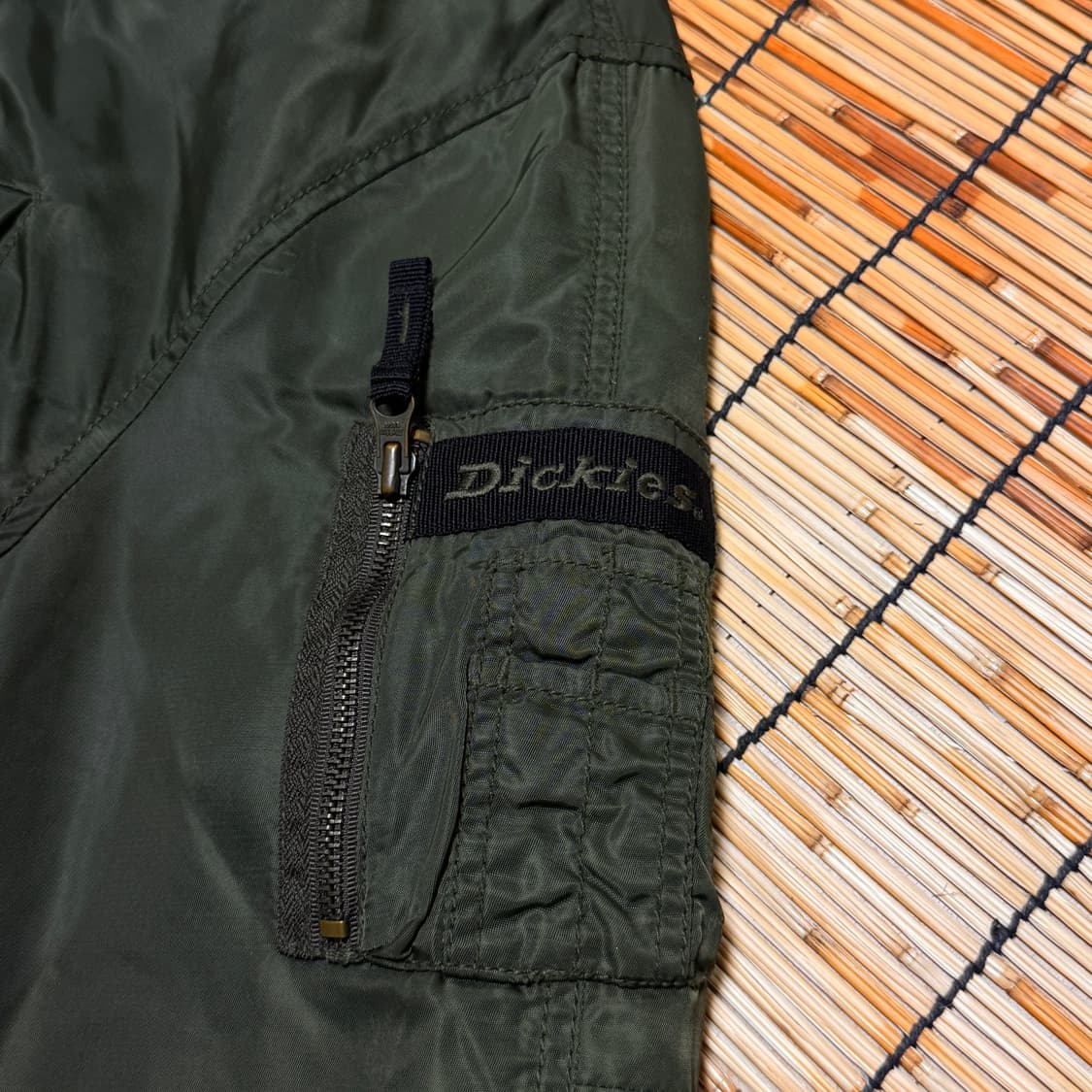 디키즈 카키 헌팅 후드 야상 점퍼 L 상품이미지4