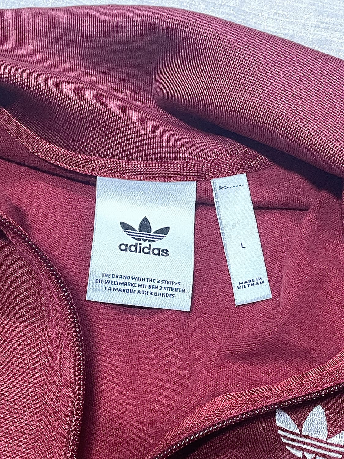 아디다스 베켄바우어 버건디 져지 라지 상품이미지3