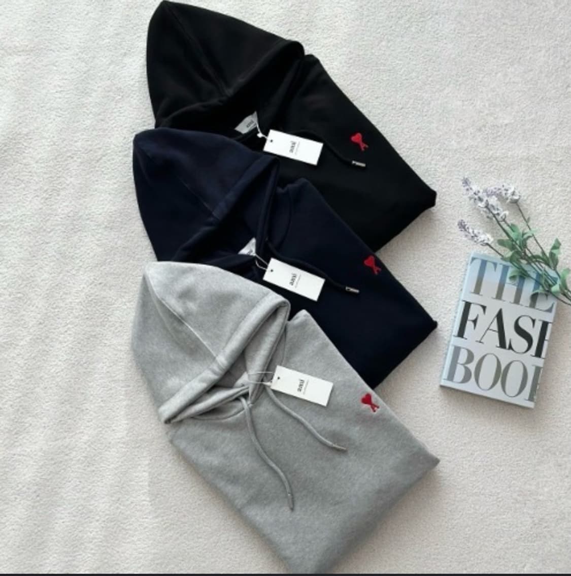 정품/새상품 아미스몰로고후드티 상품이미지2