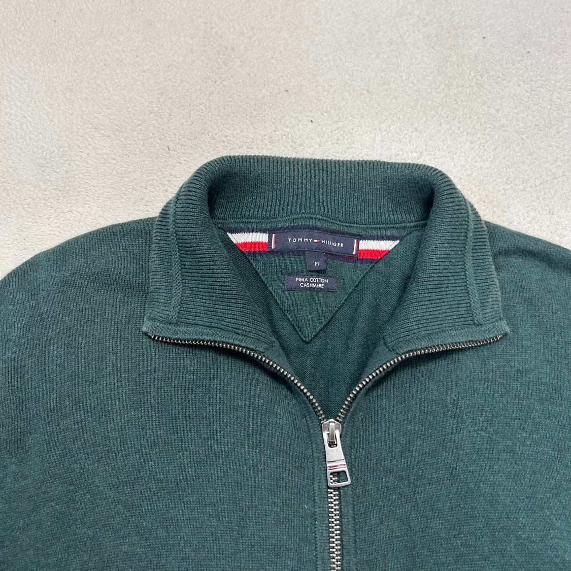 Tommy Hilfiger Green Knit Zip-up 상품이미지6