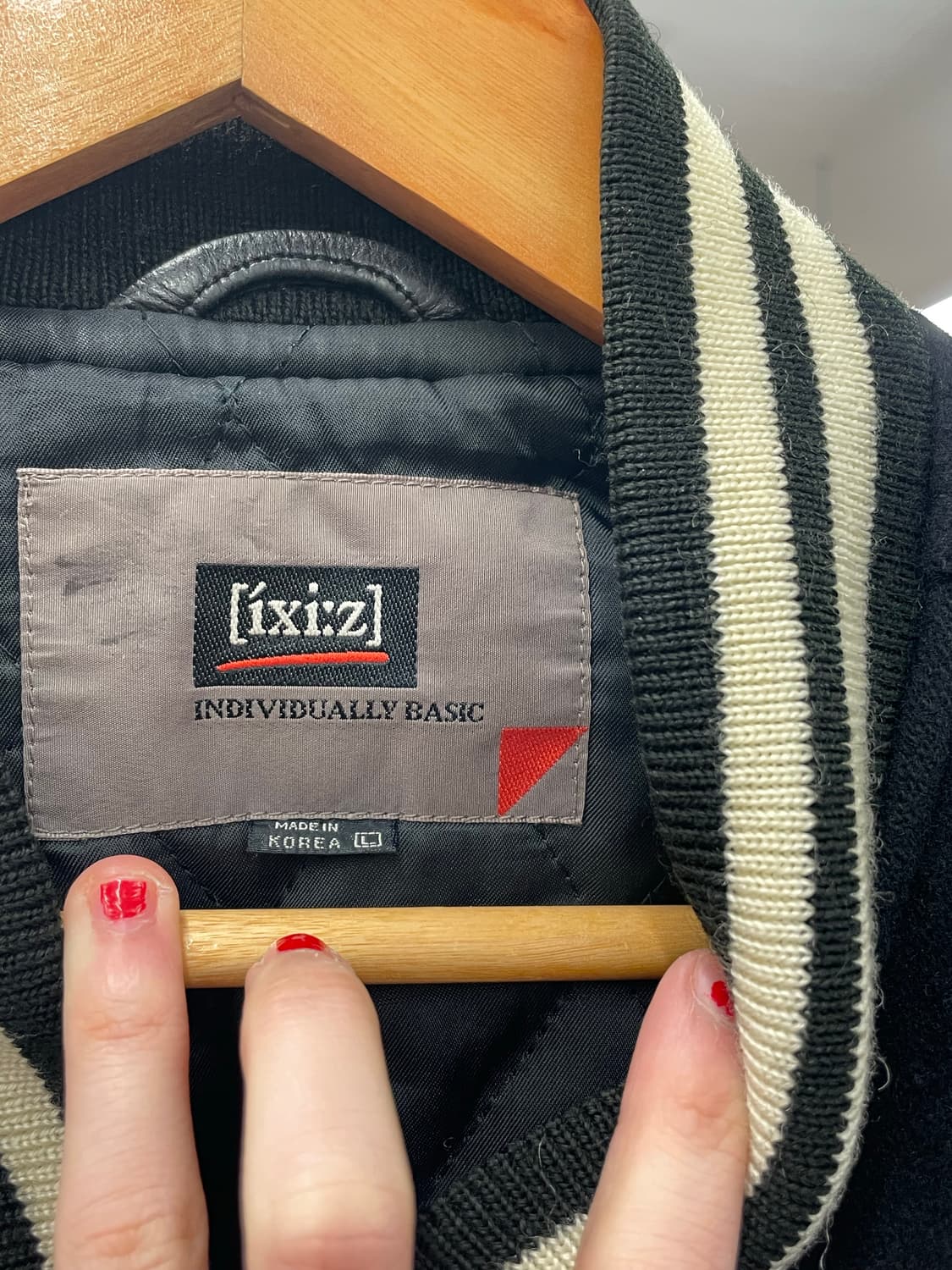 ixiz japanese 소가죽 바시티 자켓 상품이미지6