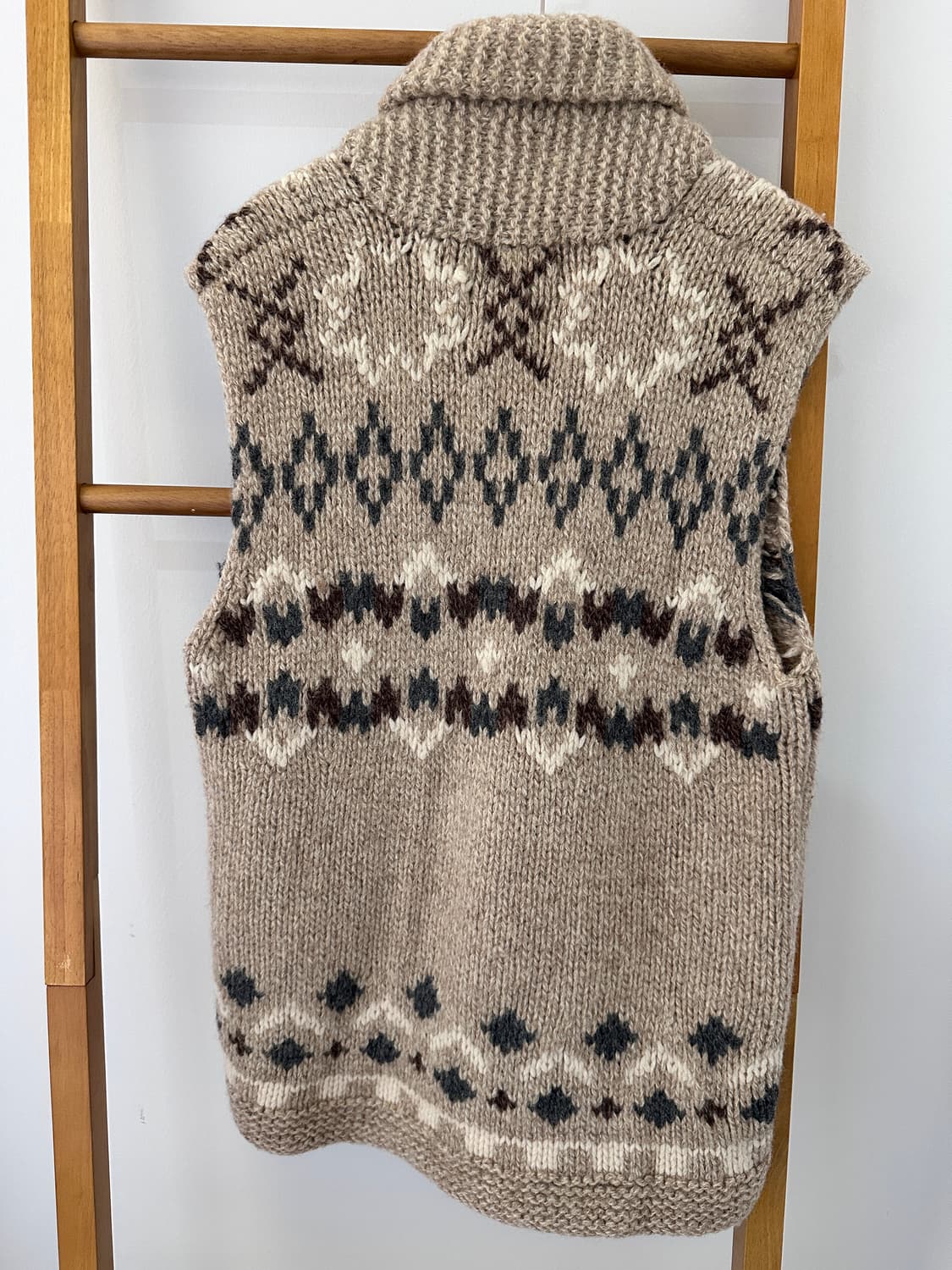 울 집업 베스트(일본빈티지) 상품이미지7