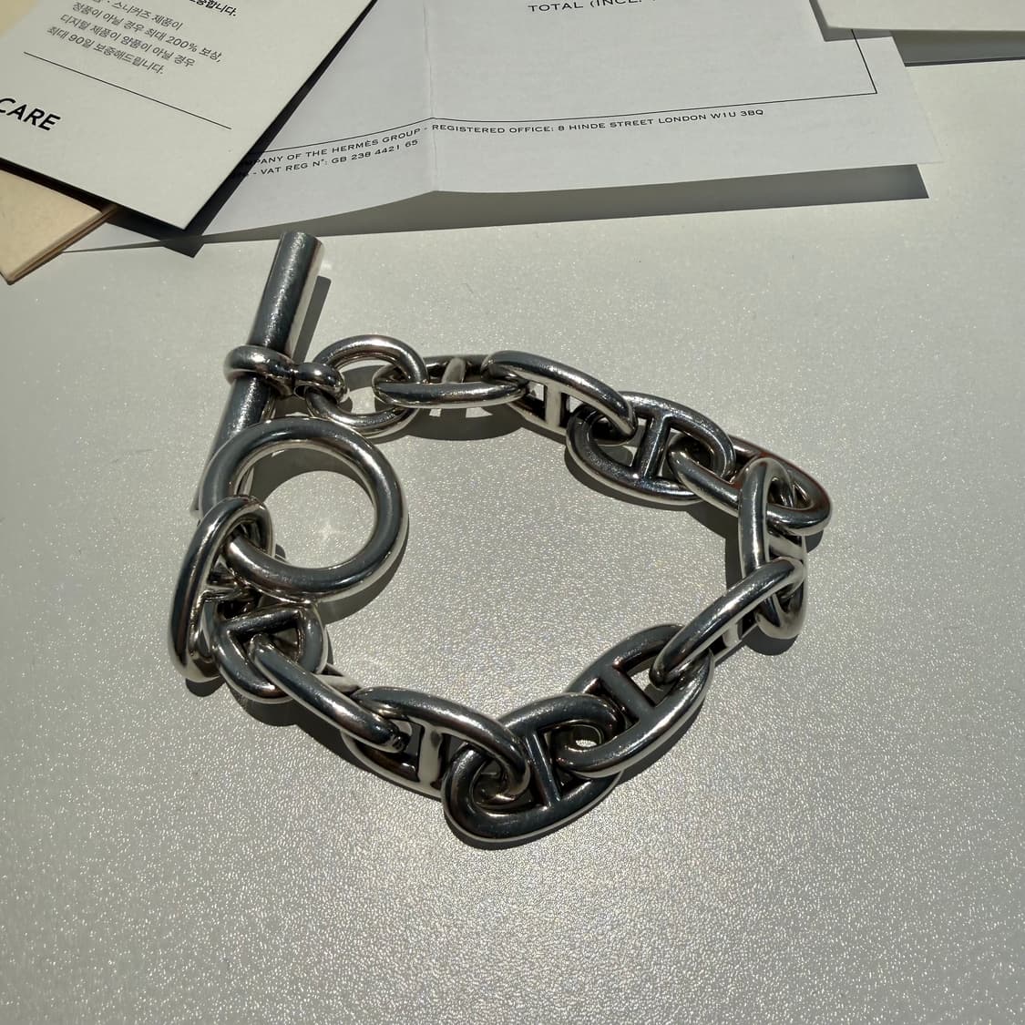 에르메스 hermes 샹달 팔찌 TGM 12링크 상품이미지5