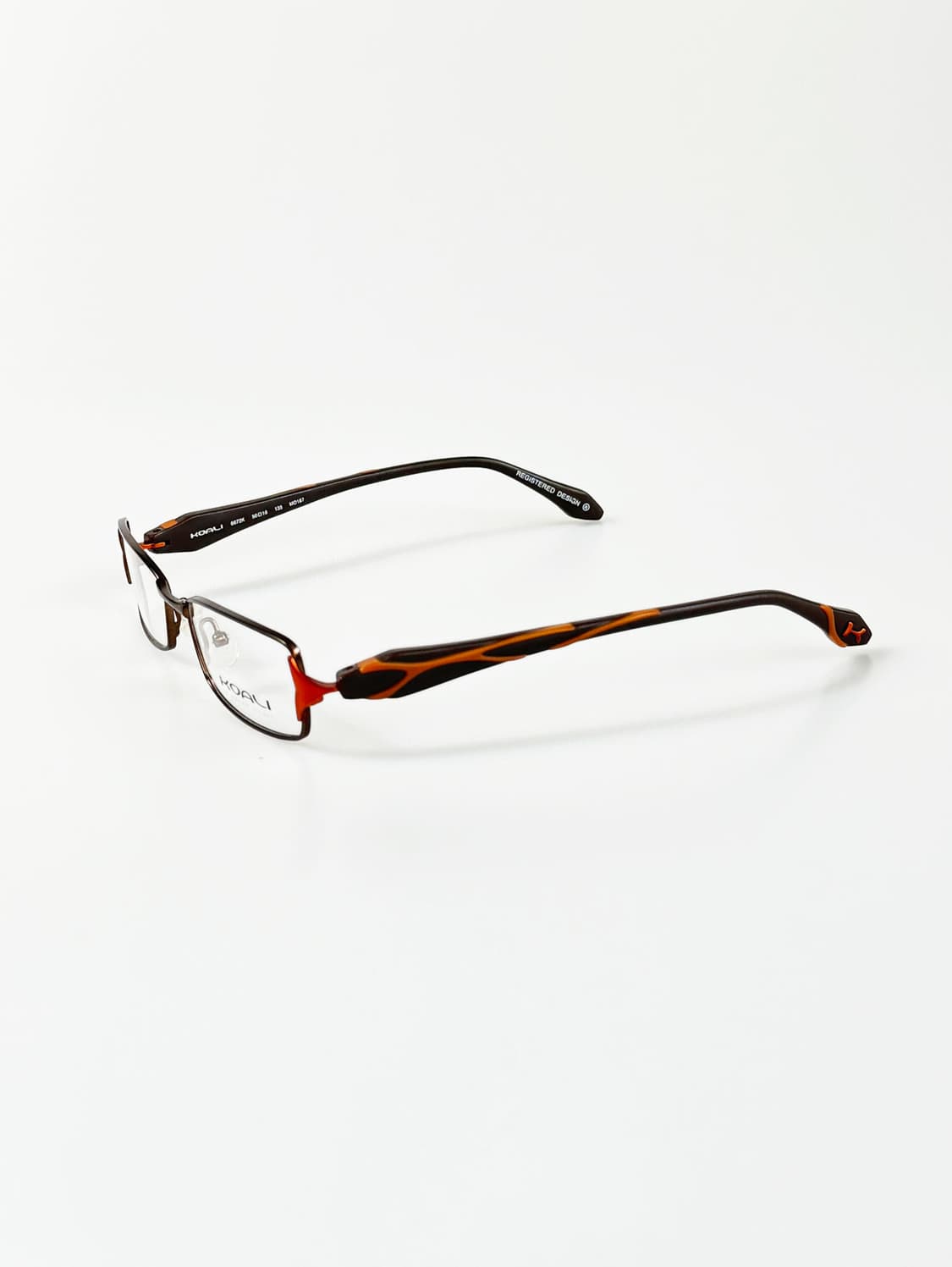 프랑스제 KOALI 브라운 메탈 슬림 스퀘어 빈티지 안경 상품이미지3