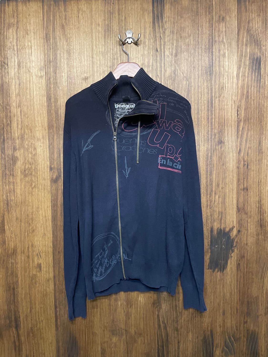Desigual knitwear zipper long-sleeved 상품이미지1