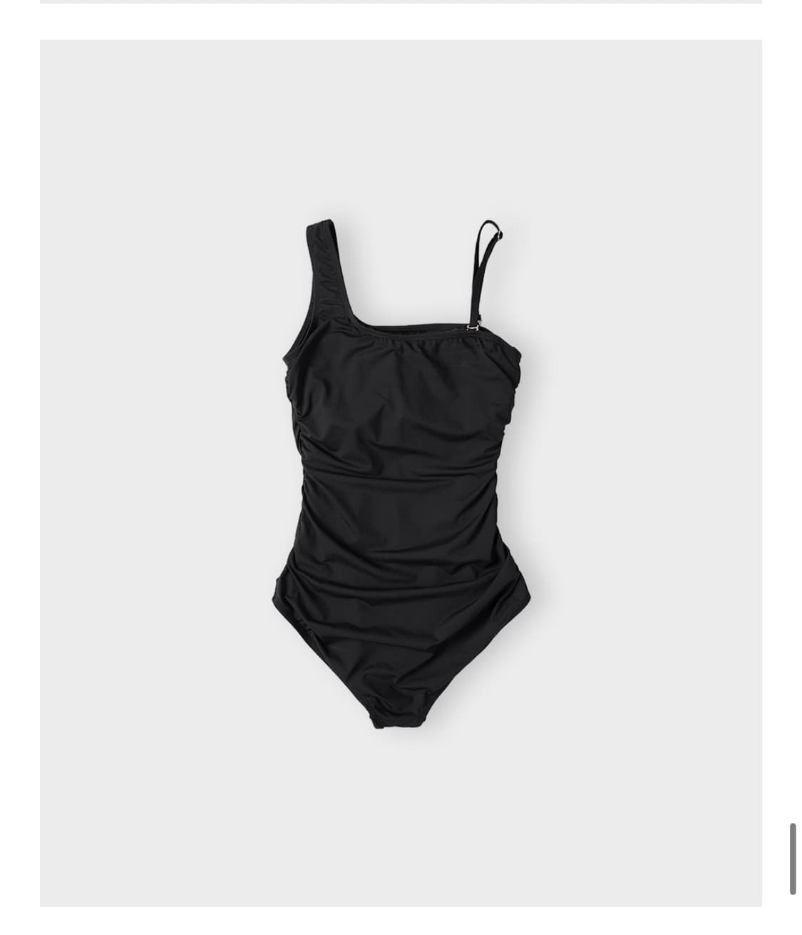오떼뜨 breeze one shoulder swimmwear black 상품이미지4