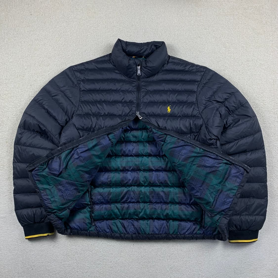 폴로 랄프로렌 신형 타탄체크안감 다운 경량패딩 자켓 상품이미지2