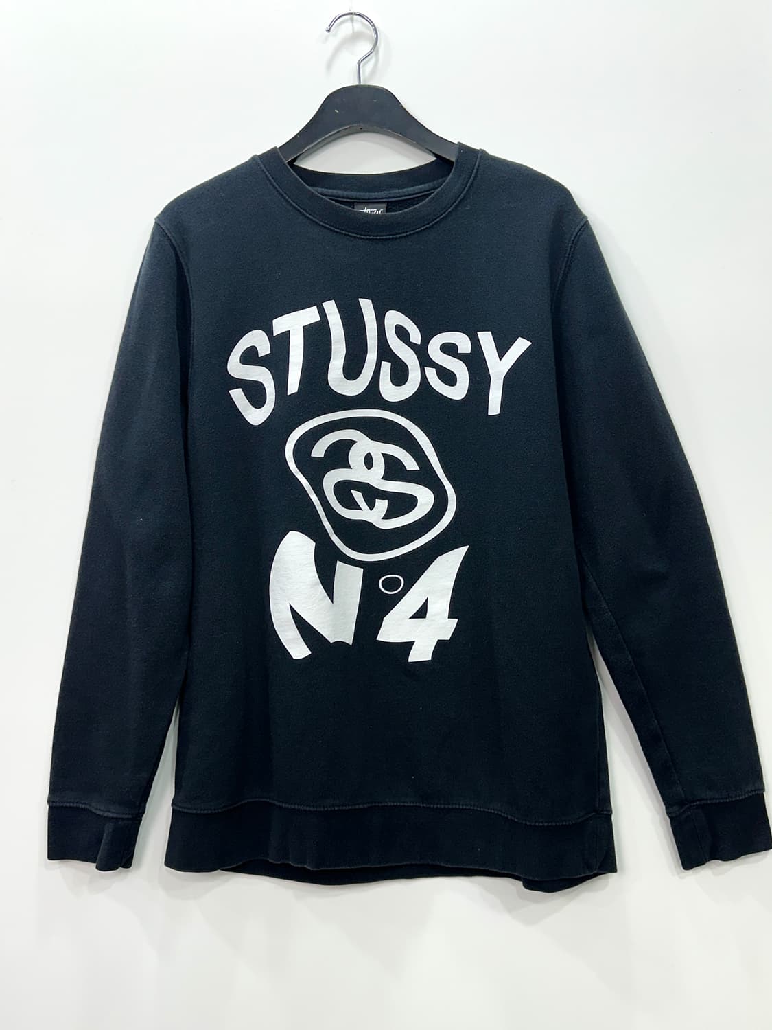 스투시 맨투맨 블랙 L 상품이미지1