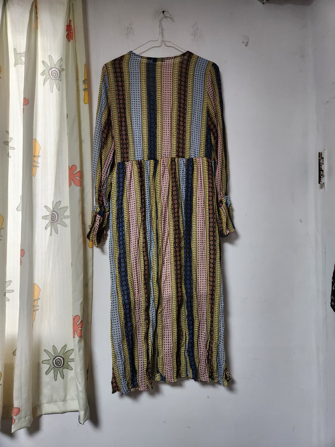 L'ECCOVE 스트라이프 패턴 롱 원피스F 상품이미지2