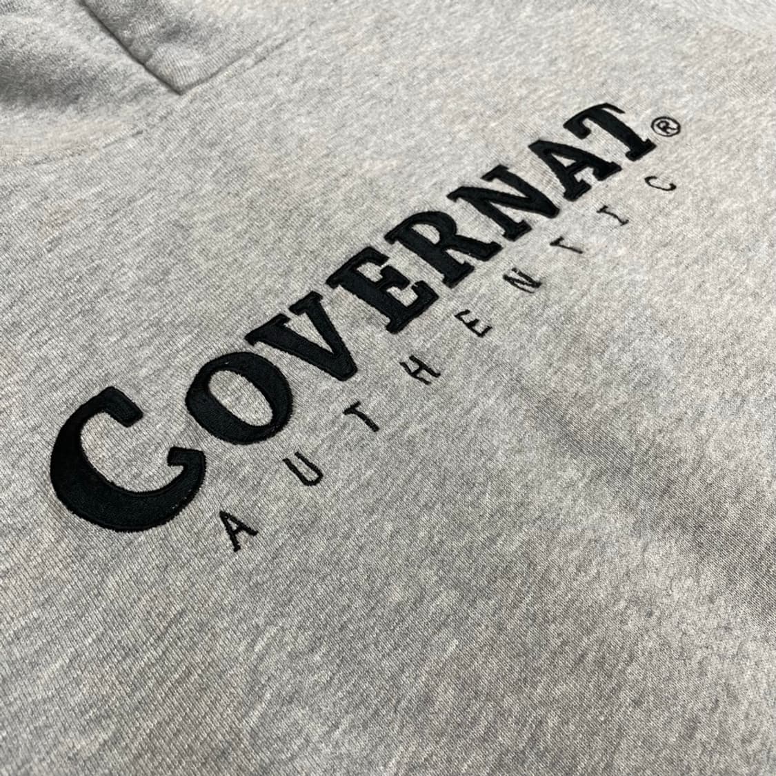 커버낫 Covernat 그레이 백로고 투웨이 후드집업 S 상품이미지8
