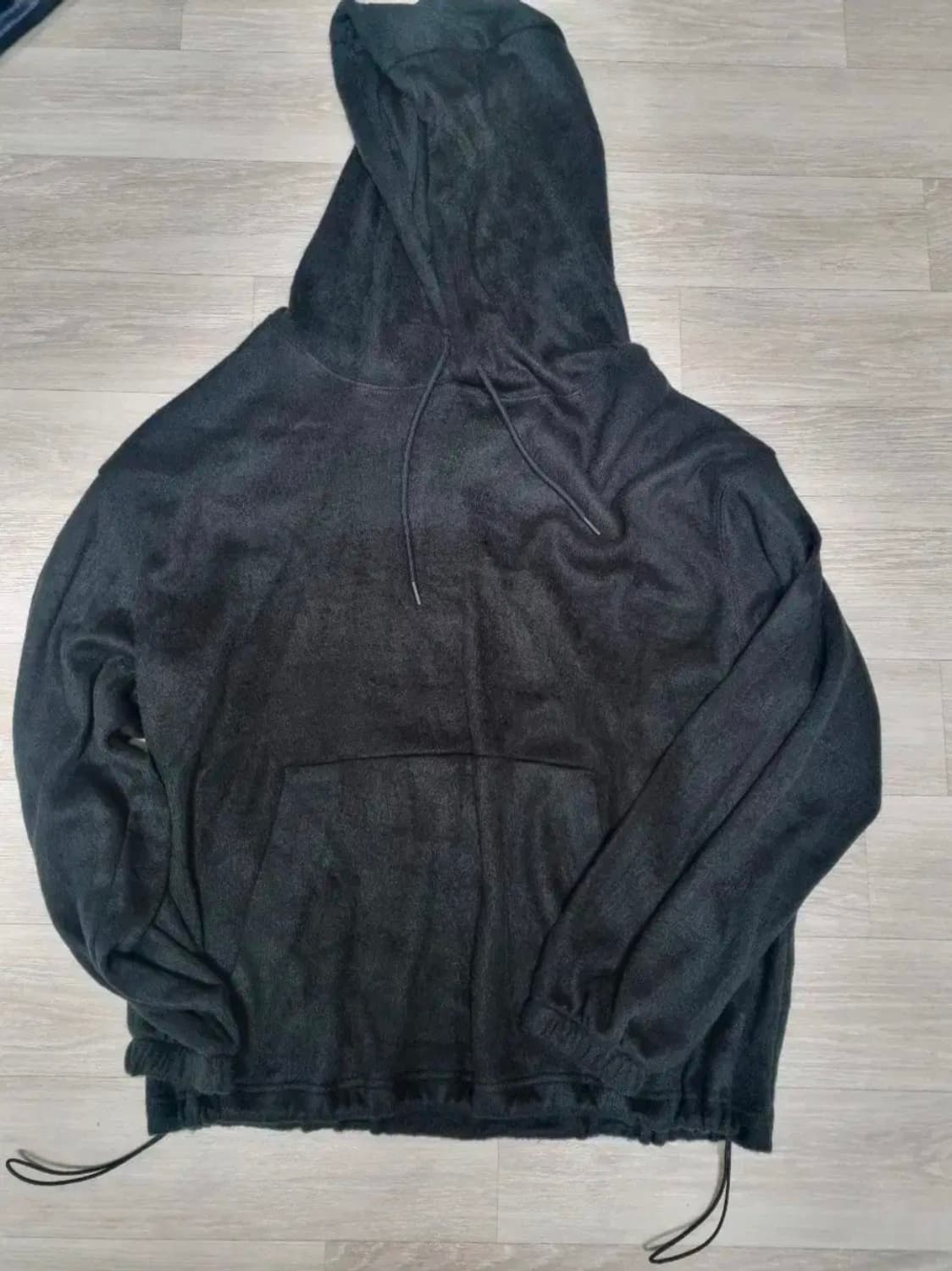 유스 오버사이즈 후디드 스웻셔츠 블랙 M 상품이미지1