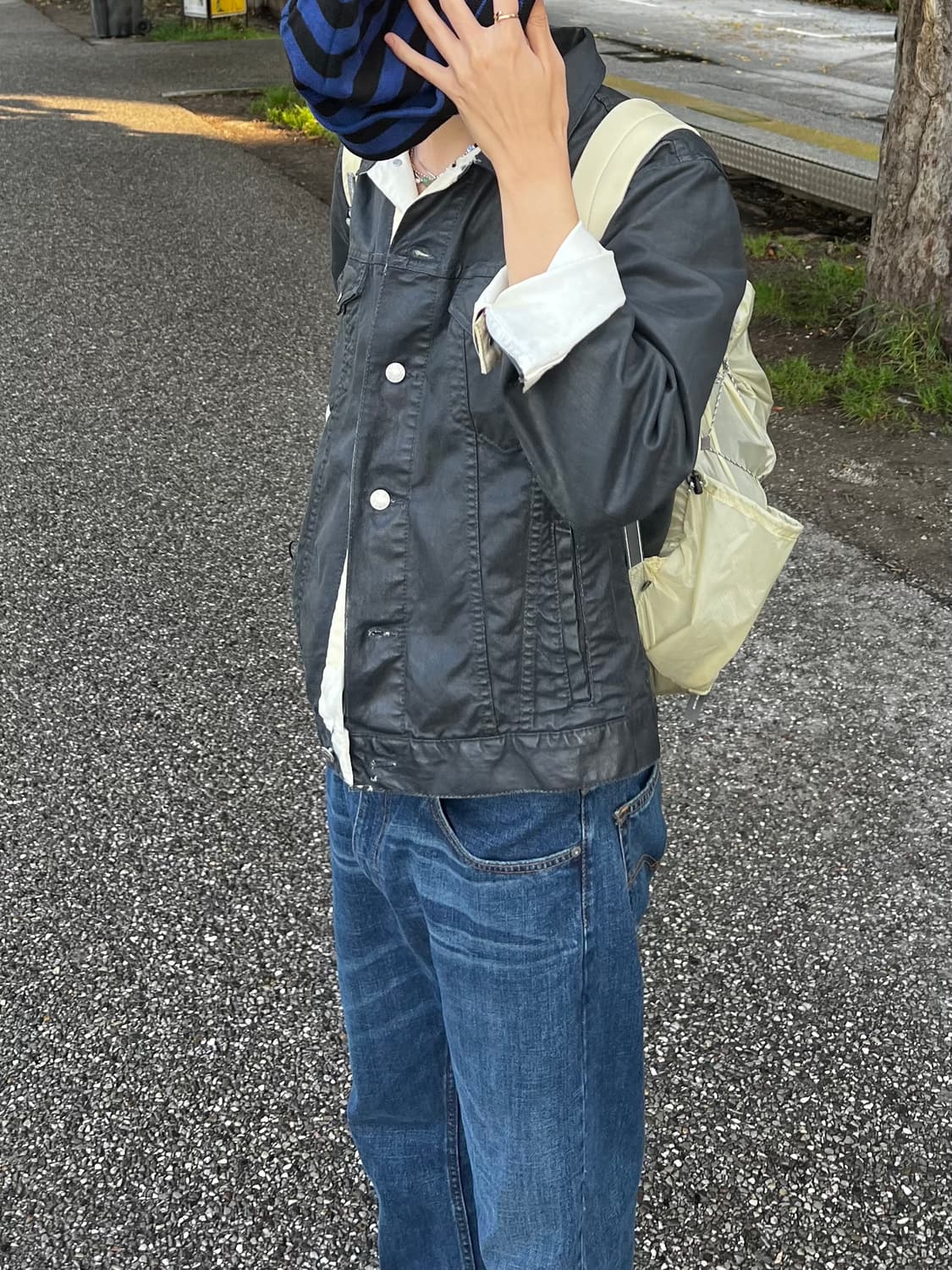 Dries van noten painted denim jacket 상품이미지2