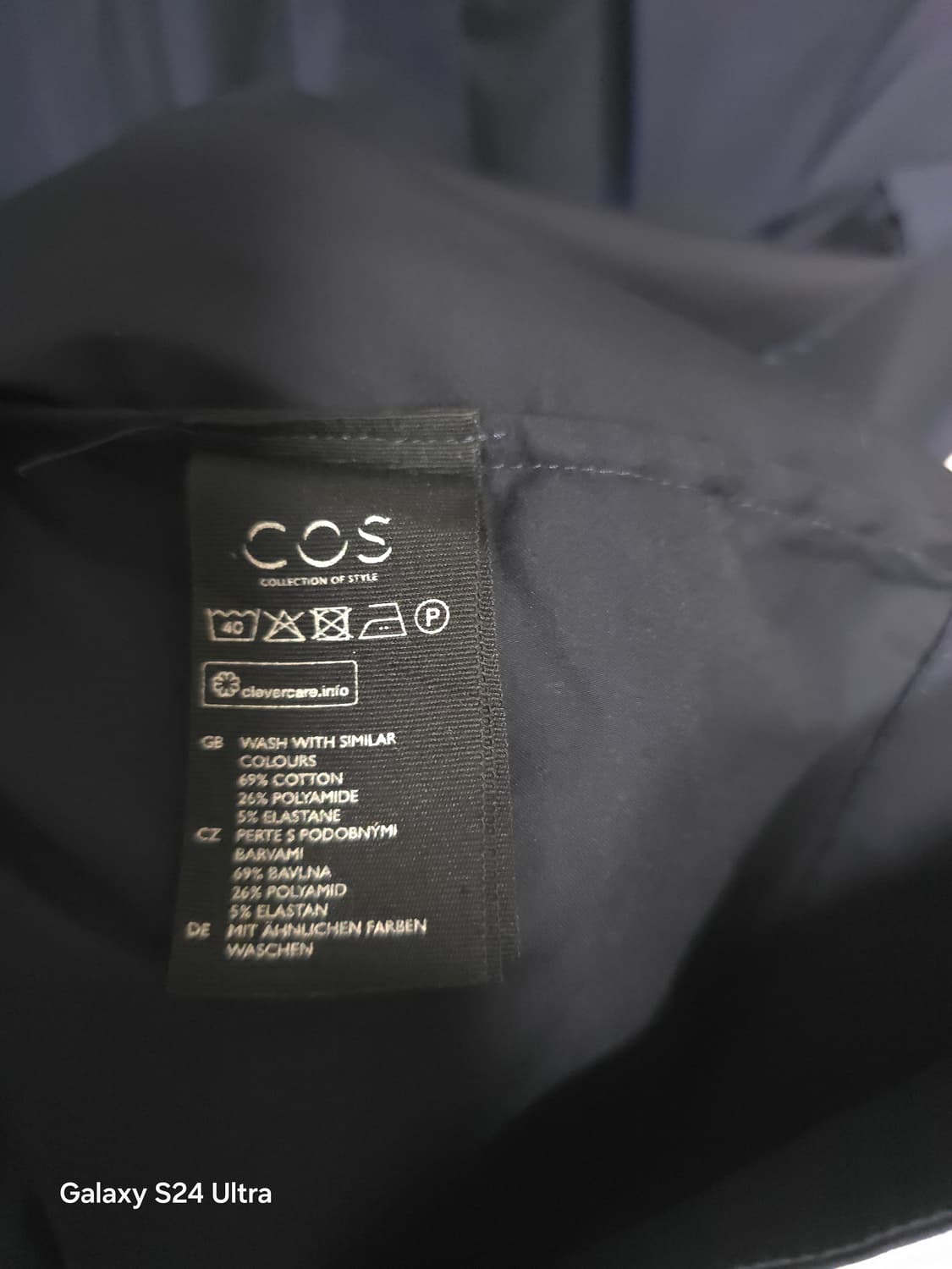 Cos 코스 네이비 반팔 원피스 Eur 34 ✨️정품✨️
 상품이미지6