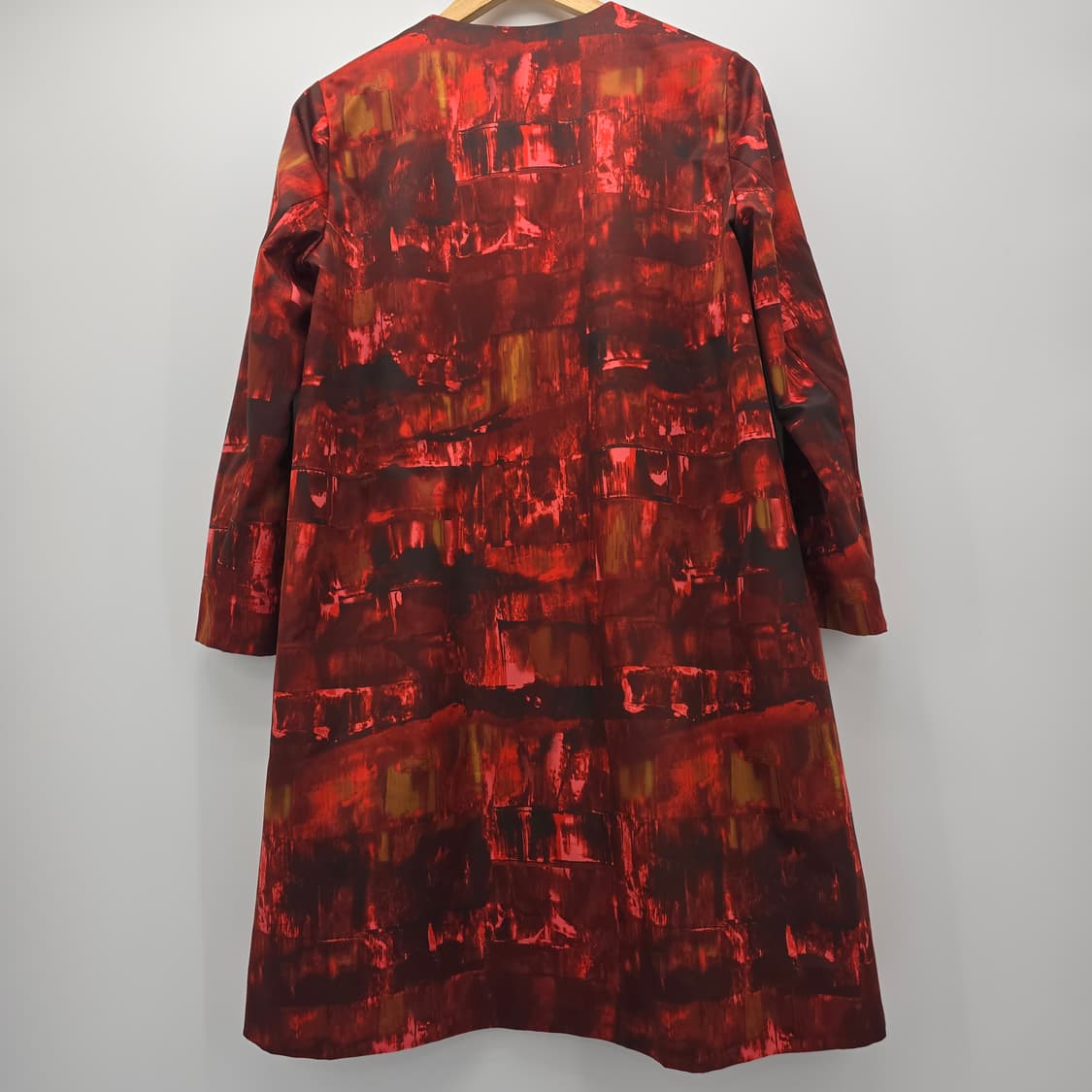 COS 레드 패턴 롱 코트 36사이즈 상품이미지9