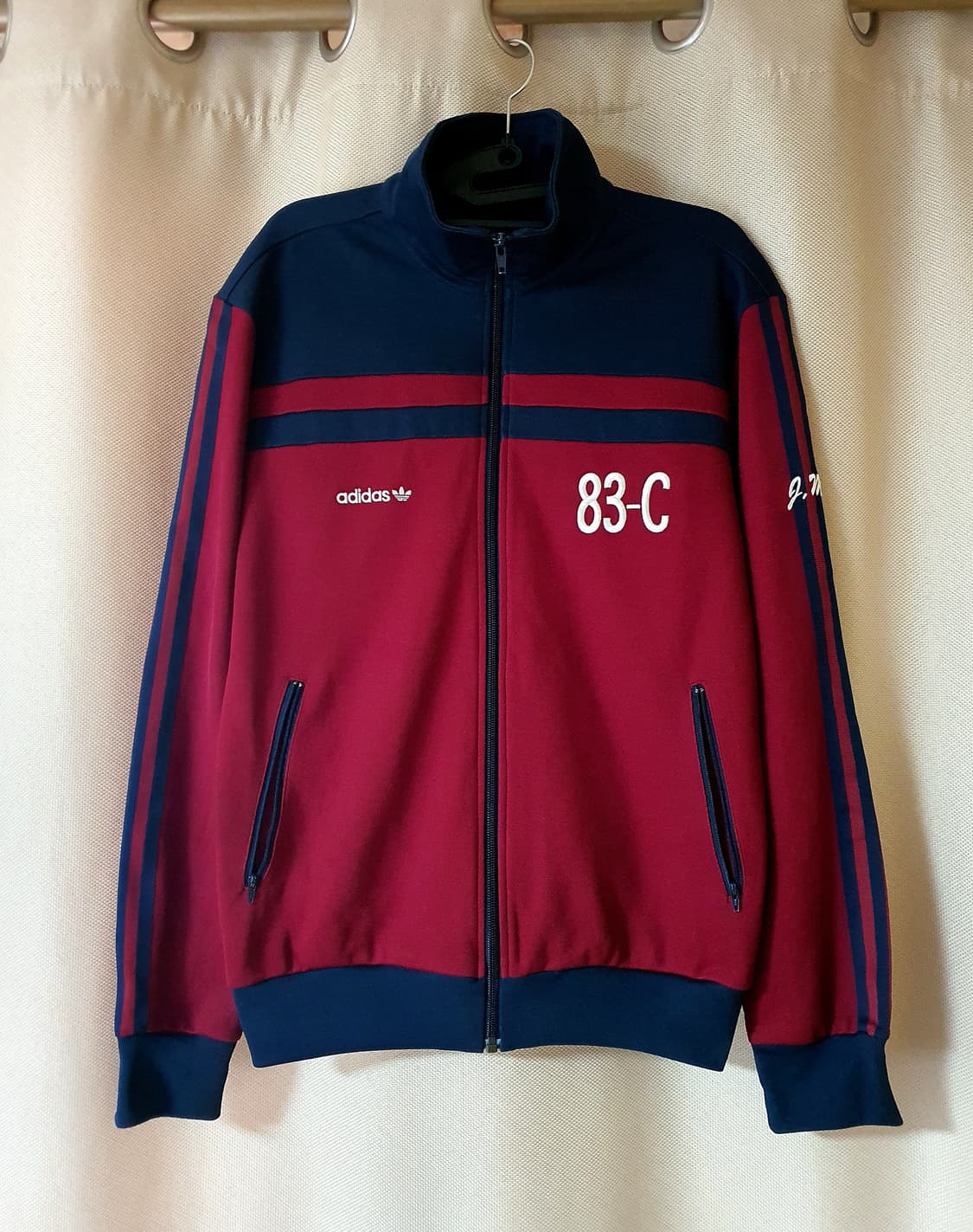 아디다스 베켄바우어 83-C 버건디 트랙탑 져지 95 상품이미지1
