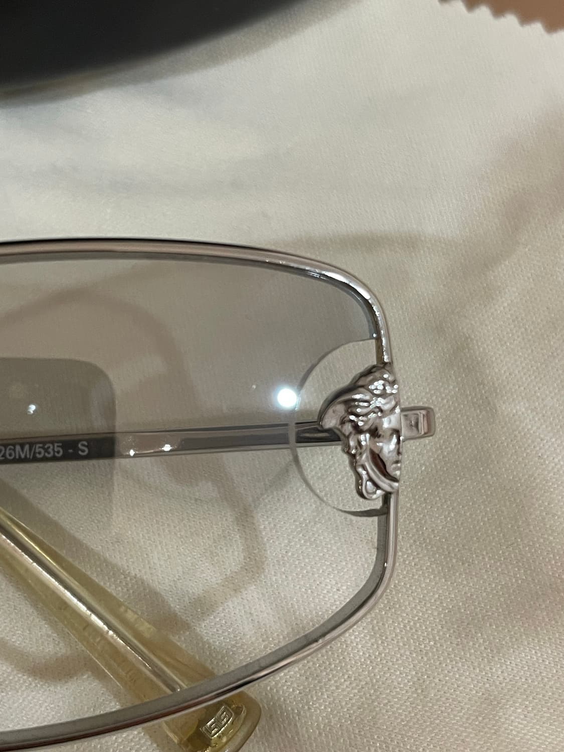 베르사체 실버 프레임 안경 로고안경 상품이미지1