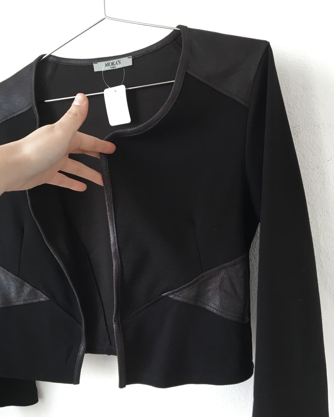 Patch point open cardigan 상품이미지4