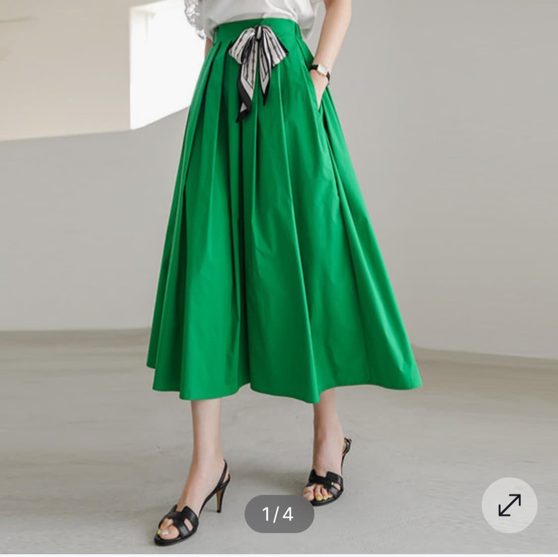 레펀스튜디오 초록색 롱 스커트(28) 상품이미지7