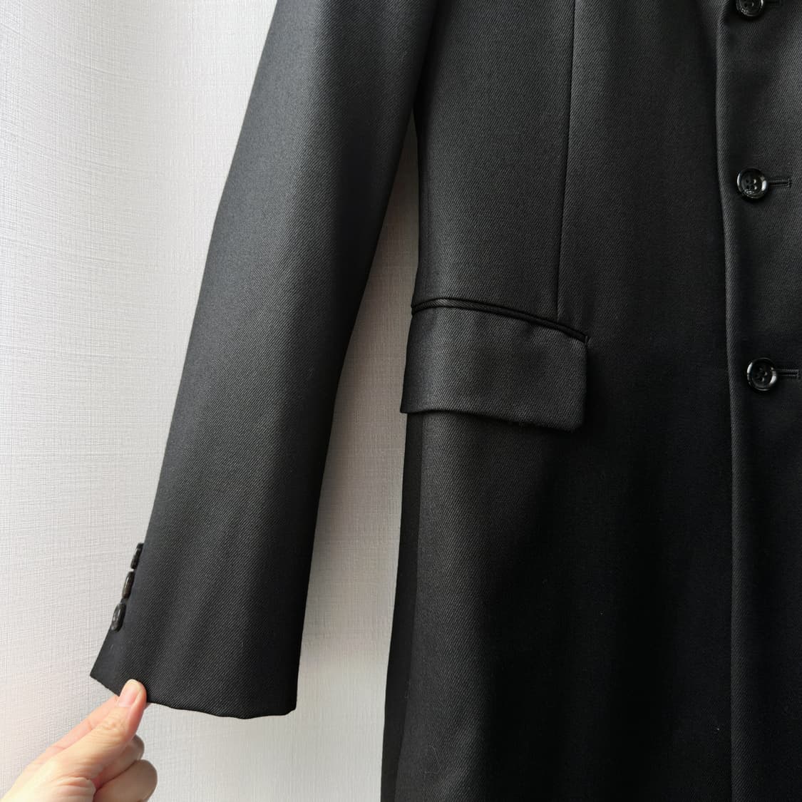 꼼데가르송 옴므 플러스 아카이브 08AW Lies 패치 롱 자켓 SS 상품이미지4