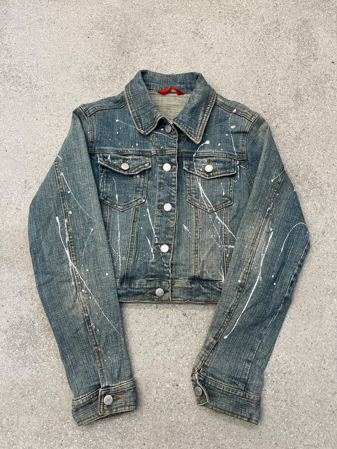 S.P.R 페인팅 데님 자켓 상품이미지1