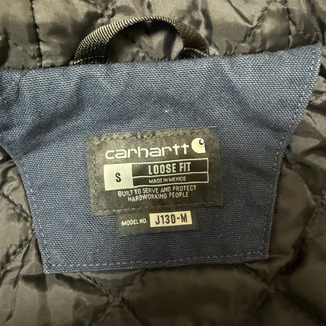 칼하트 j130 덕 액티브자켓 네이비 상품이미지3