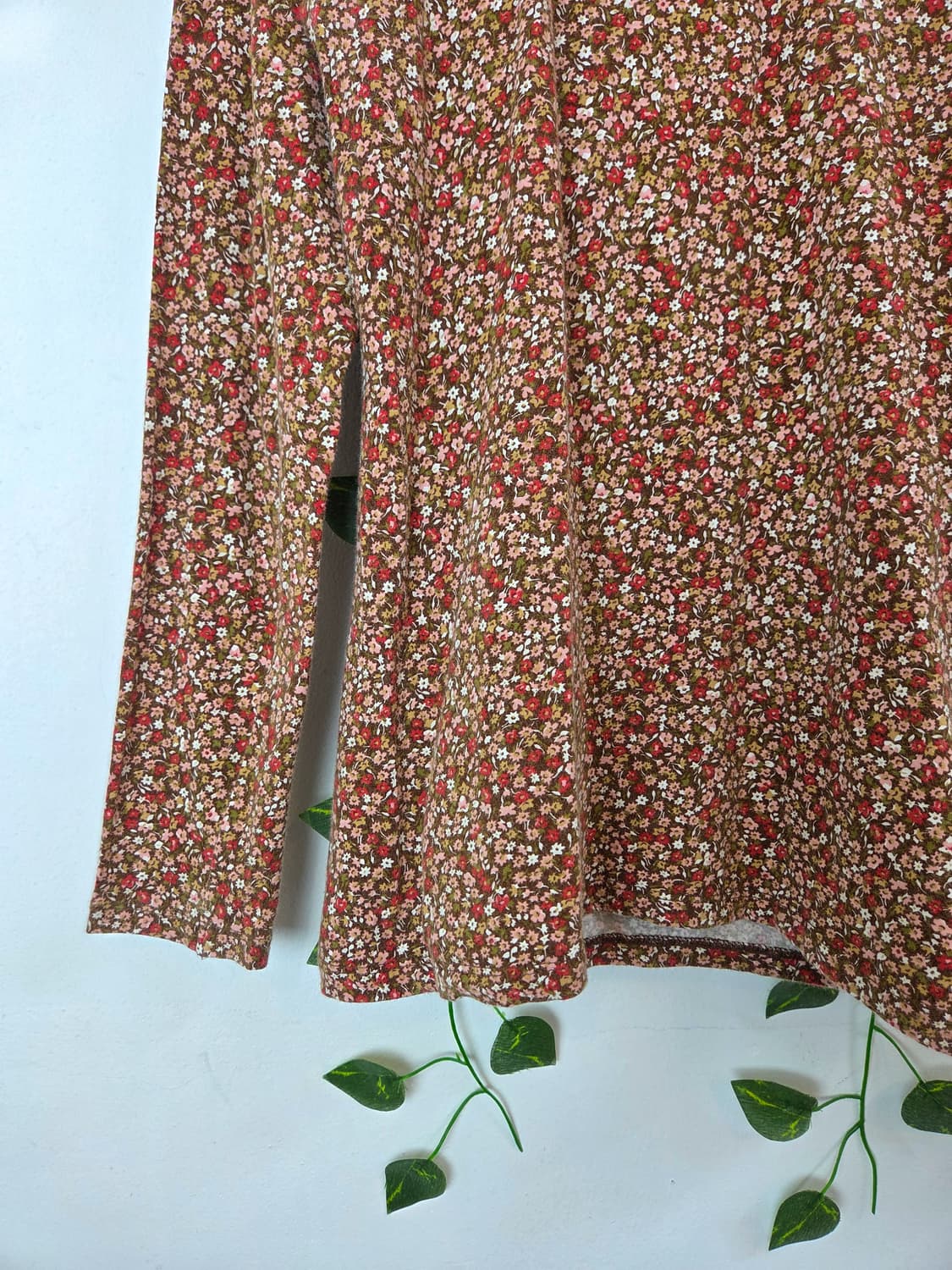 잔꽃 목폴라 슬리브 상품이미지3