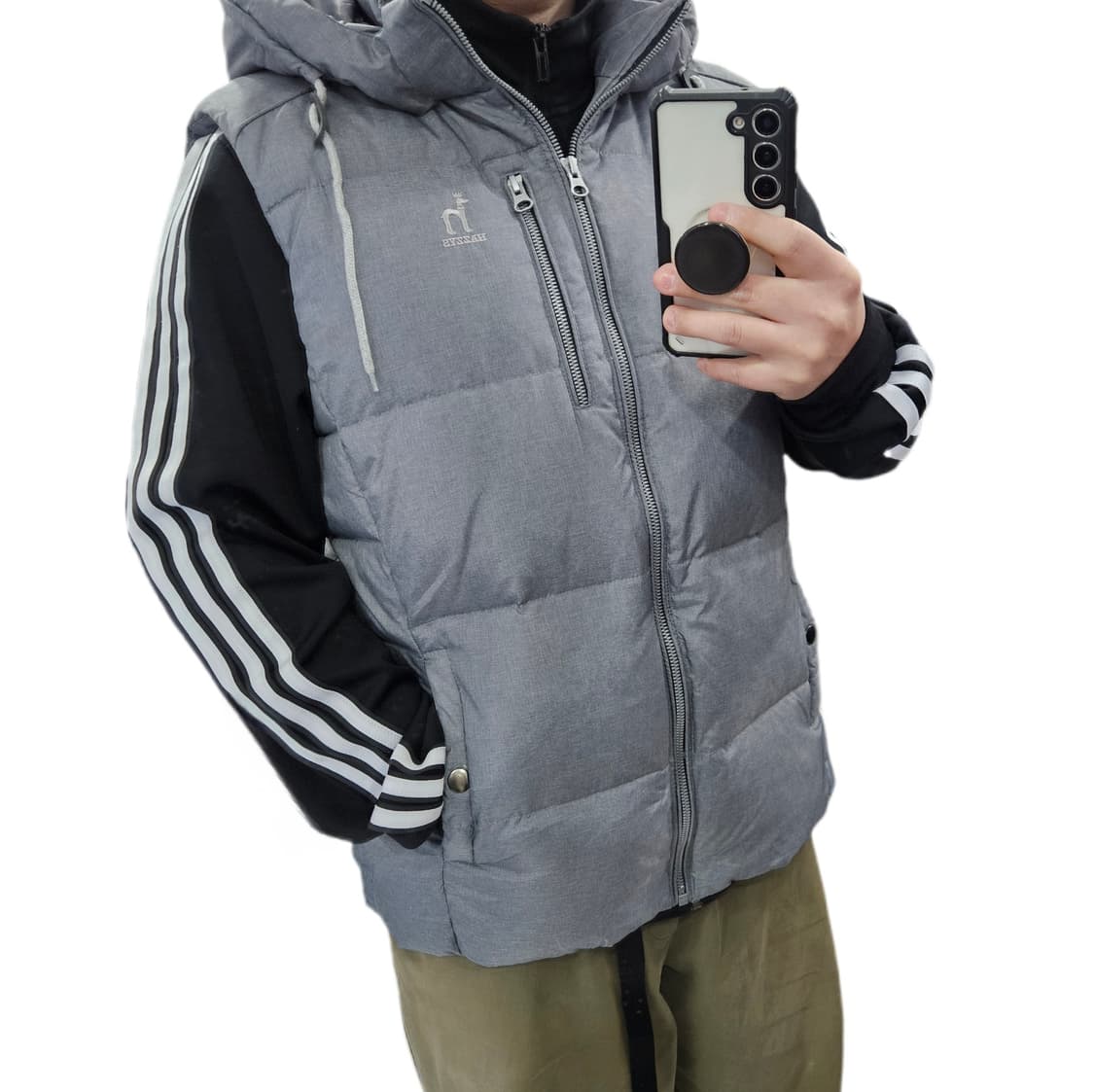 100 헤지스골프 덕다운 패딩조끼 상품이미지1