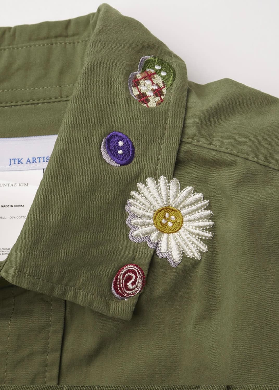 준태킴 아티셔널 엠보더리 버튼 셔츠 상품이미지3