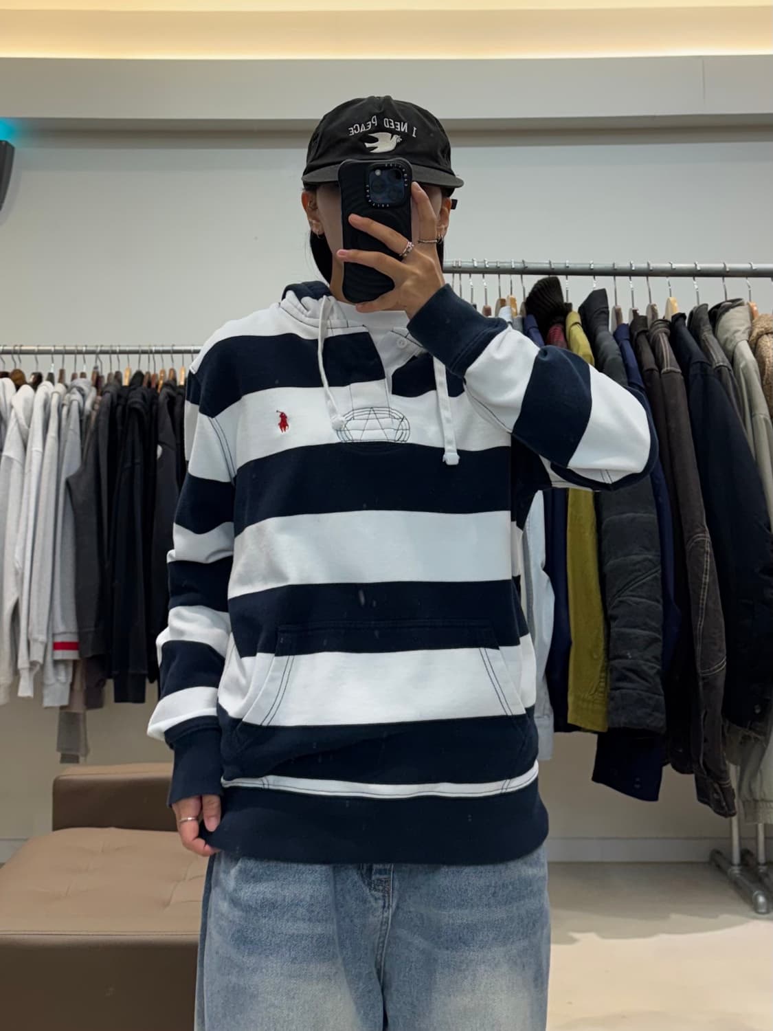 폴로 랄프로렌 스트라이프 후드 럭비티 상품이미지6