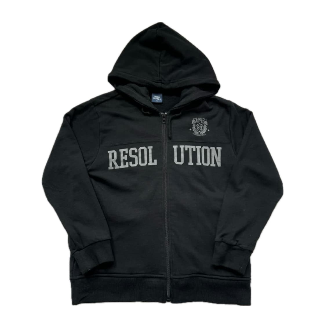 리쏠유티온 일본 빈티지 챠콜 후드집업 상품이미지1