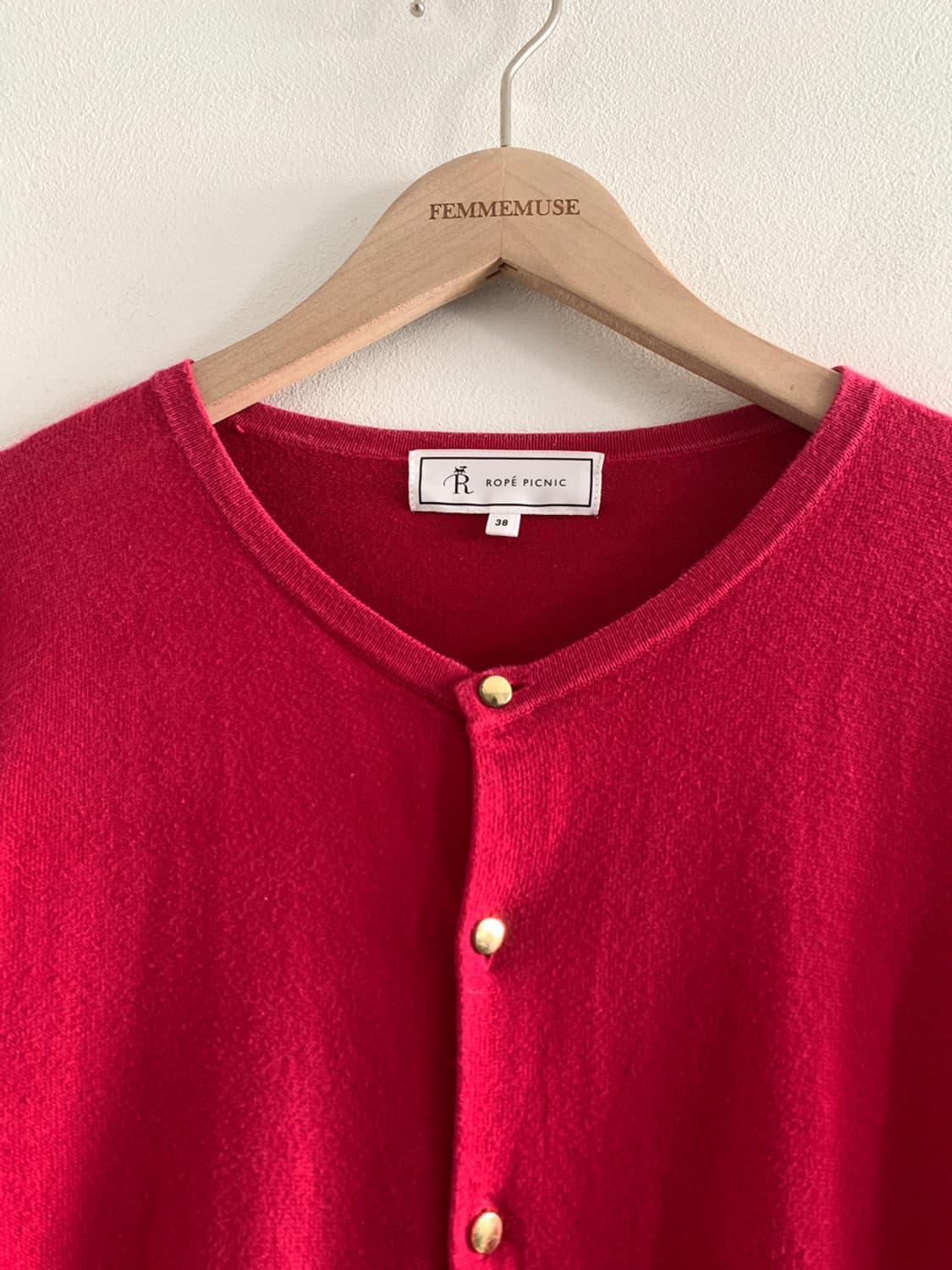 (Vintage)Gold Button Cardigan 상품이미지3