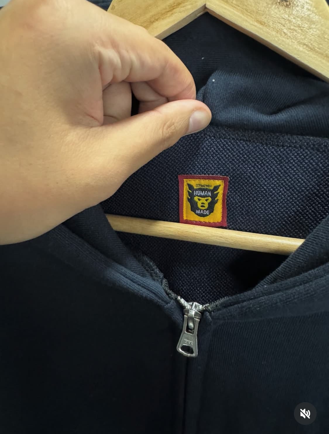 휴먼메이드 네이비 후드집업 상품이미지4