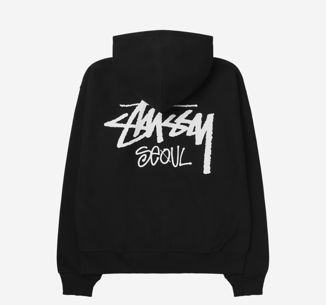 [L] 스투시 서울 후드집업 블랙 새상품 미개봉 급처💙 상품이미지2