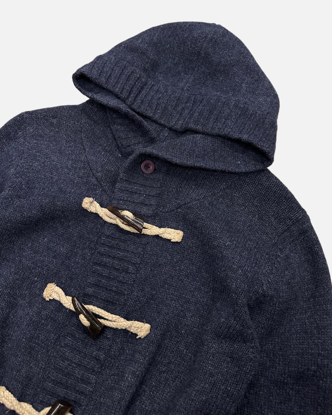 HARE navy wool duffle cardigan 상품이미지3