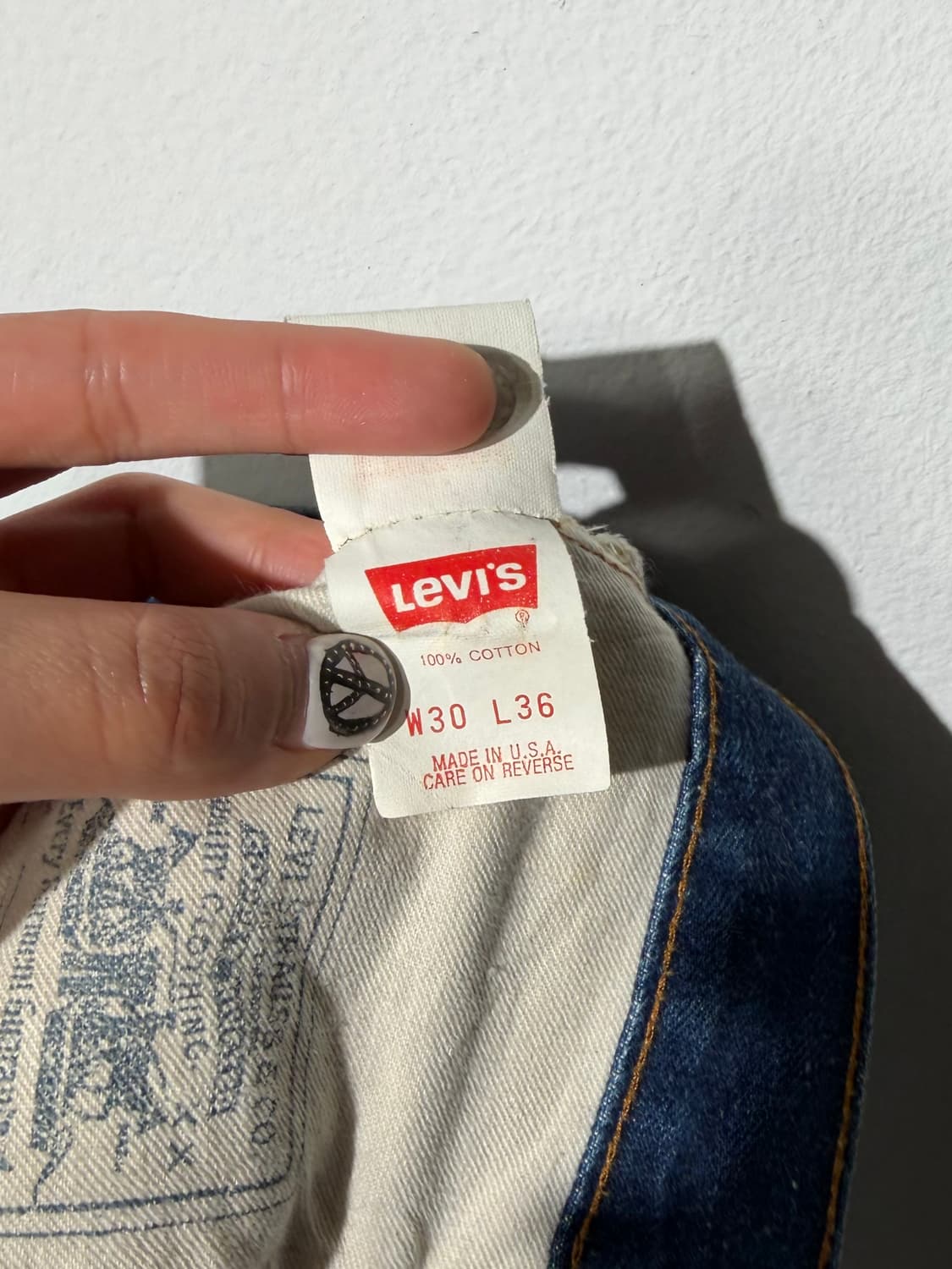 90s 리바이스 빅E 셀비지 진 (USA, 555) 상품이미지7