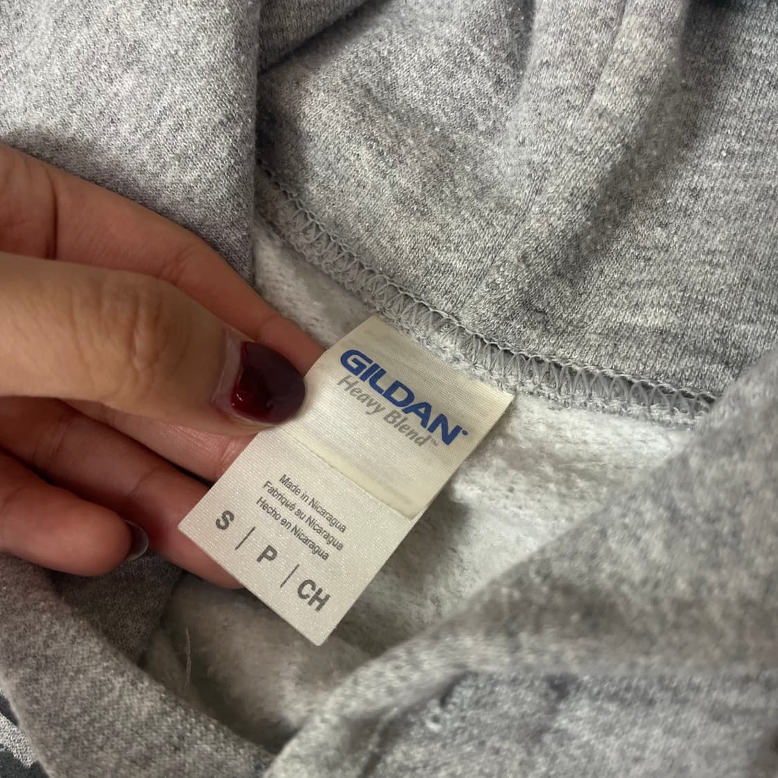 길단 그레이 신호등 프린팅 후드티 S 상품이미지5
