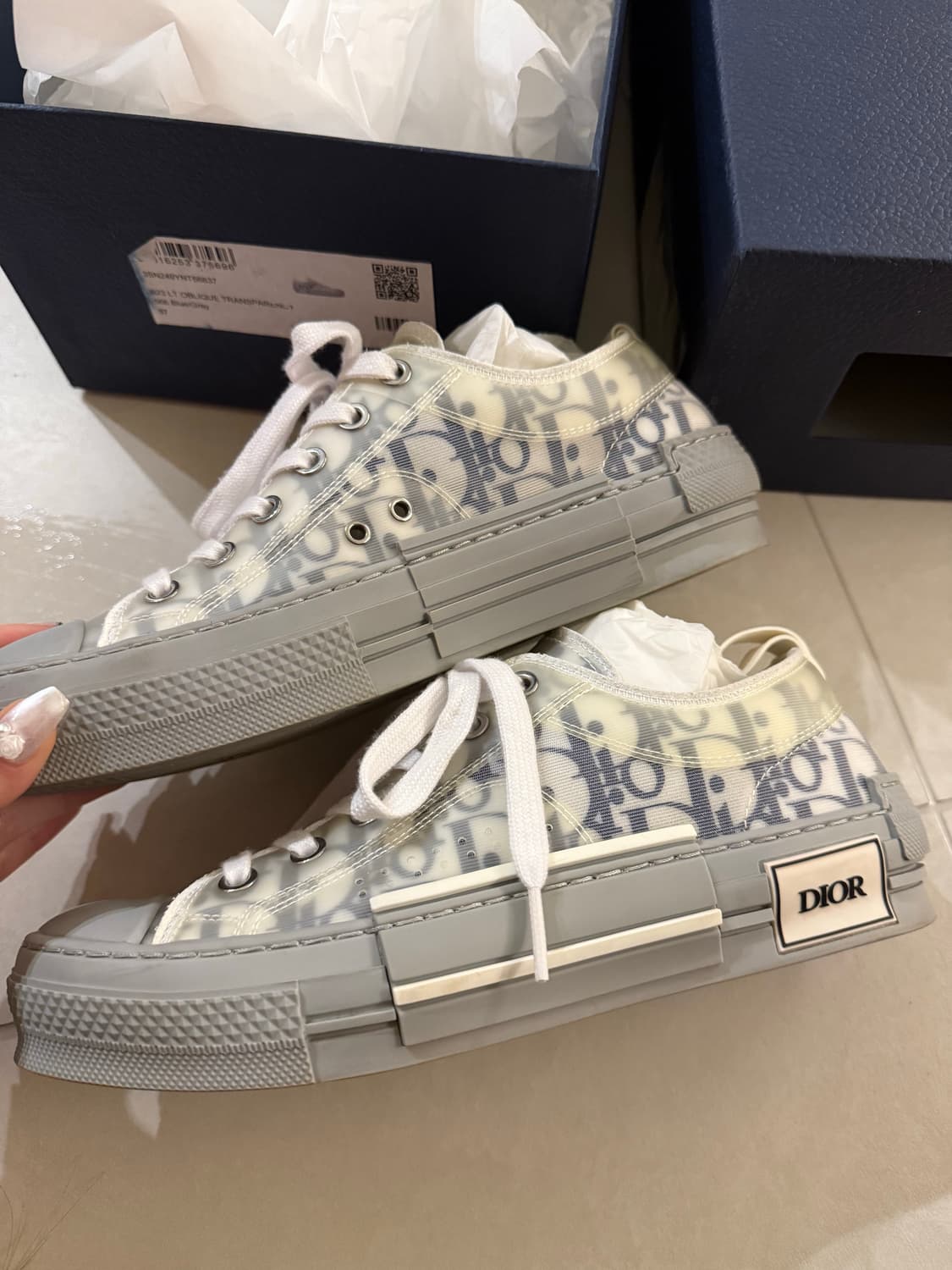 디올 오블리크 스니커즈 37 상품이미지4