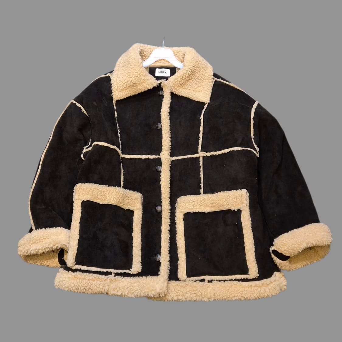 여성-FREE 블랙 양털 무스탕자켓  상품이미지1