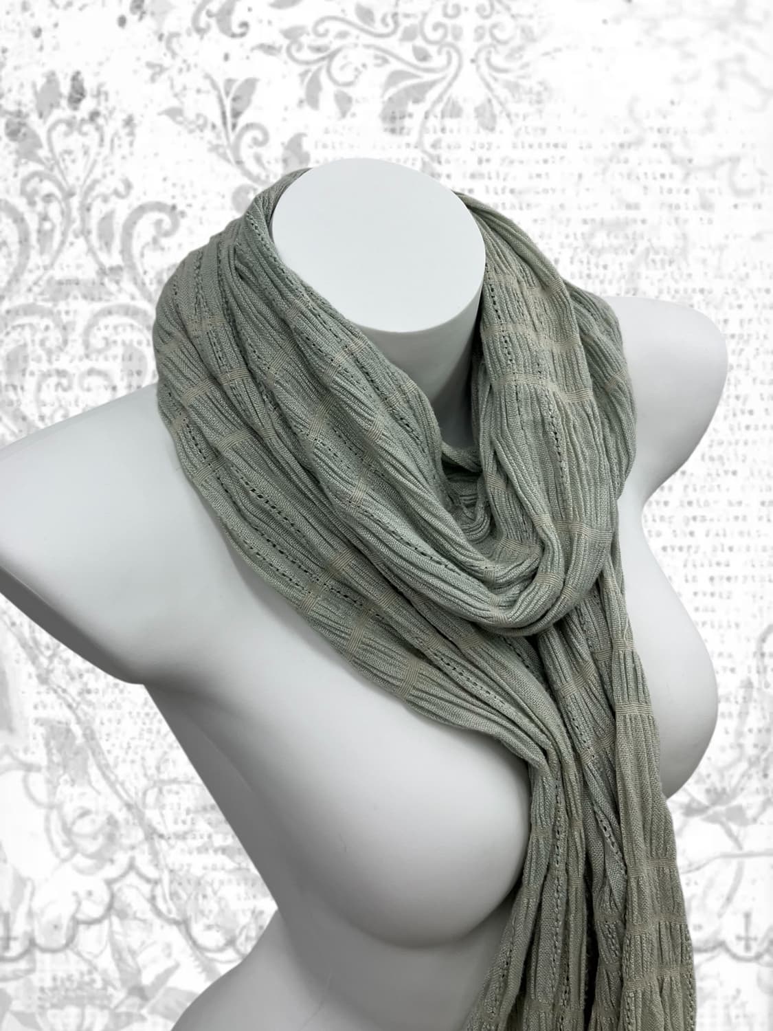 green tea shirring scarf 상품이미지4