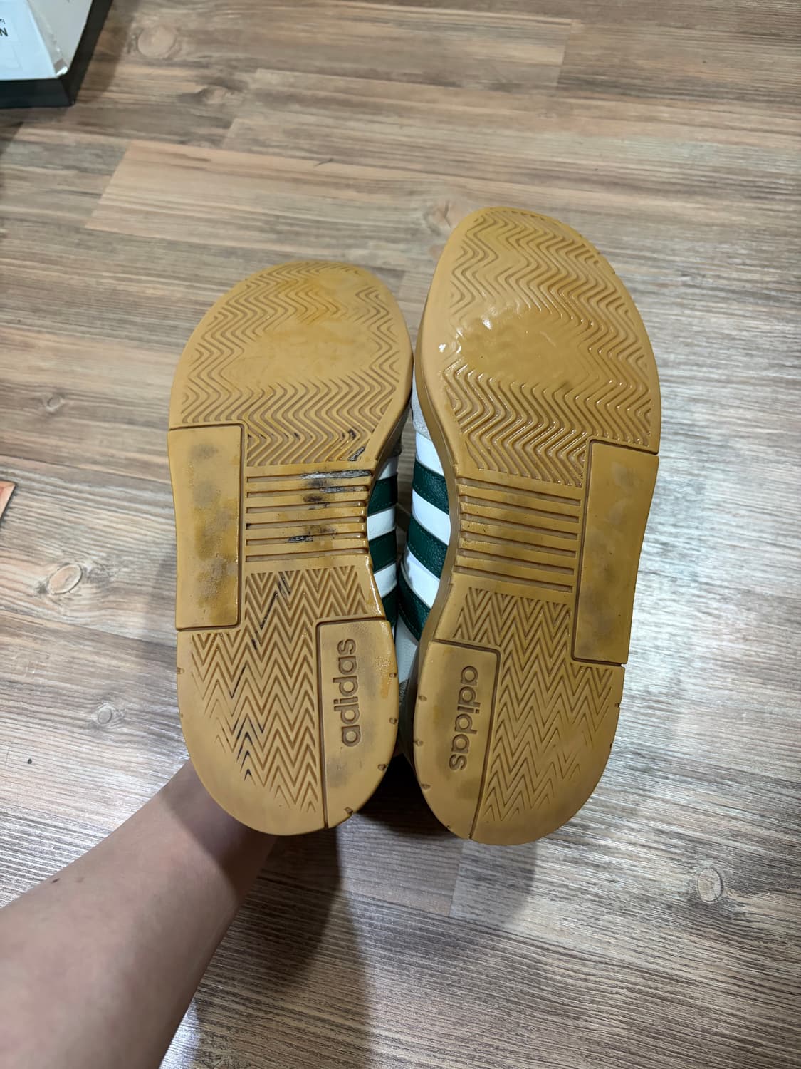 아디다스 GRADAS 흰/녹 265mm 가젤스타일 스니커즈 상품이미지4