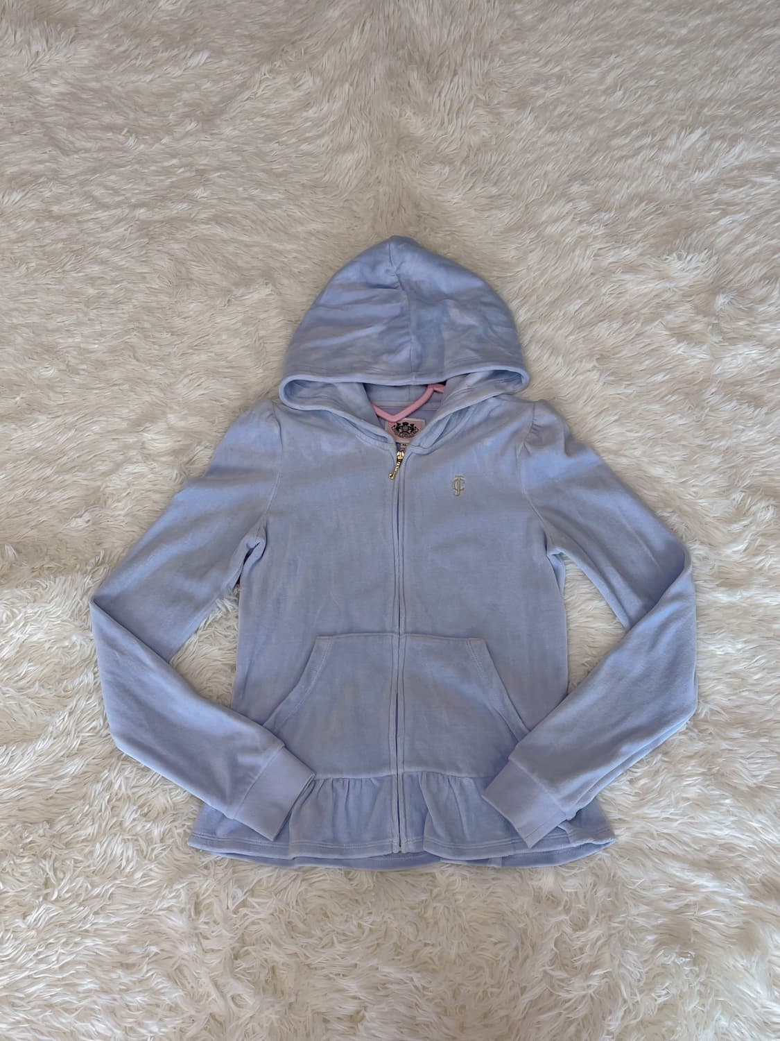 유일매물) 쥬시꾸뛰르 오네갸루 벨벳 후드집업 y2k 상품이미지1