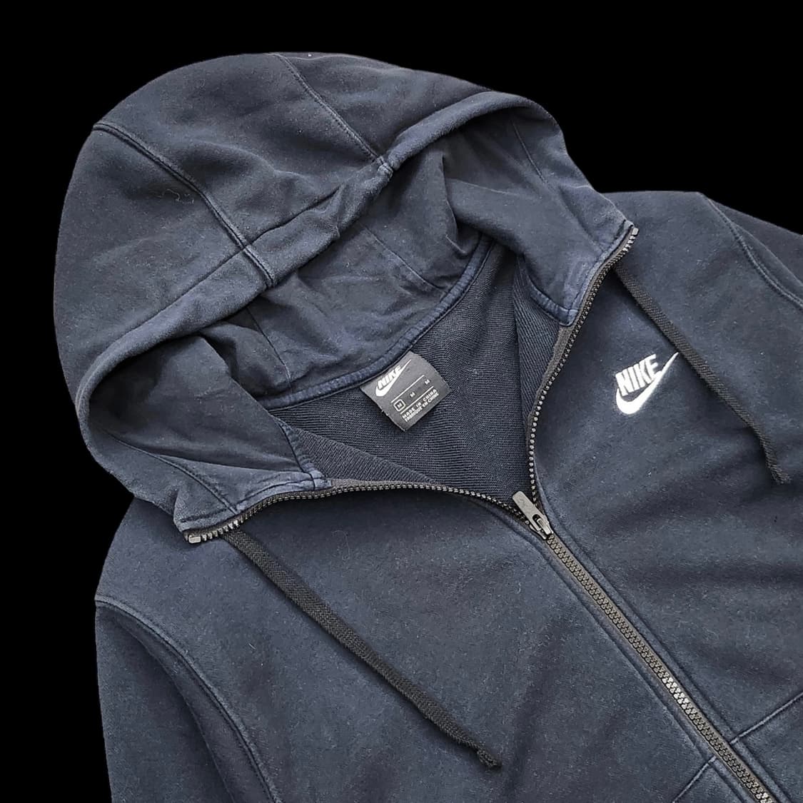 나이키 블랙 기본로고 후드집업 상품이미지2