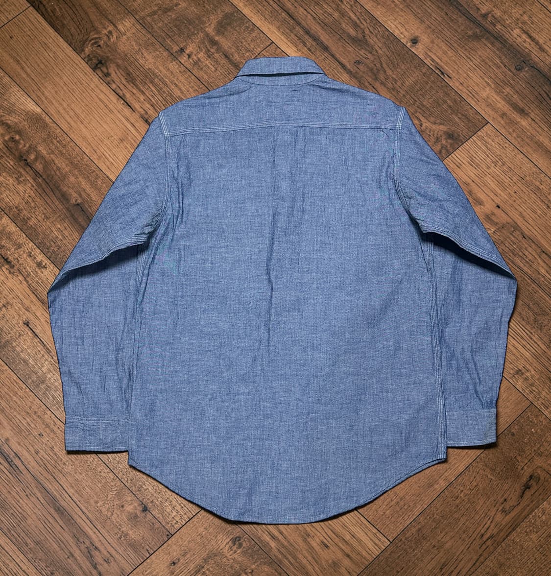 90s 슈가케인 삼브레이 워크셔츠 데드스탁 상품이미지4