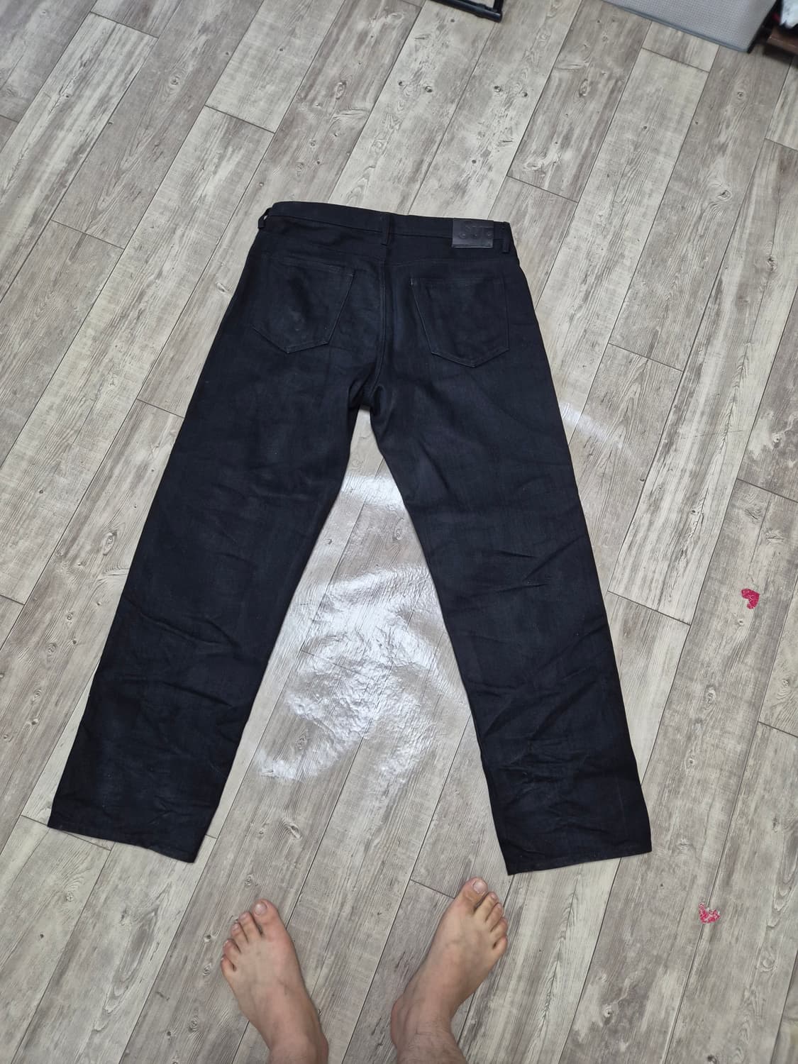 [34]슈프림 리지드 루즈 핏 셀비지 진 리지드 블랙 슈프림 팬츠 상품이미지4